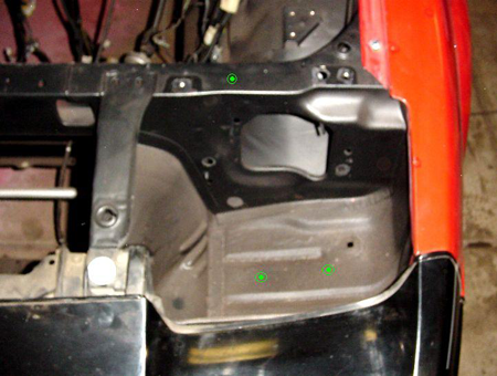 Headlamp Bucket Mounting Points